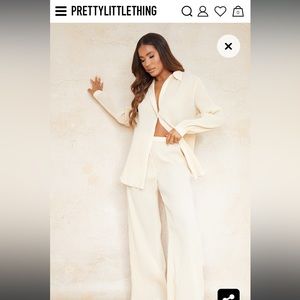 Pretty Little Thing Plisse Pleated Outfit